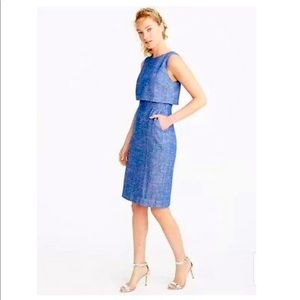 J. Crew blue sheath dress